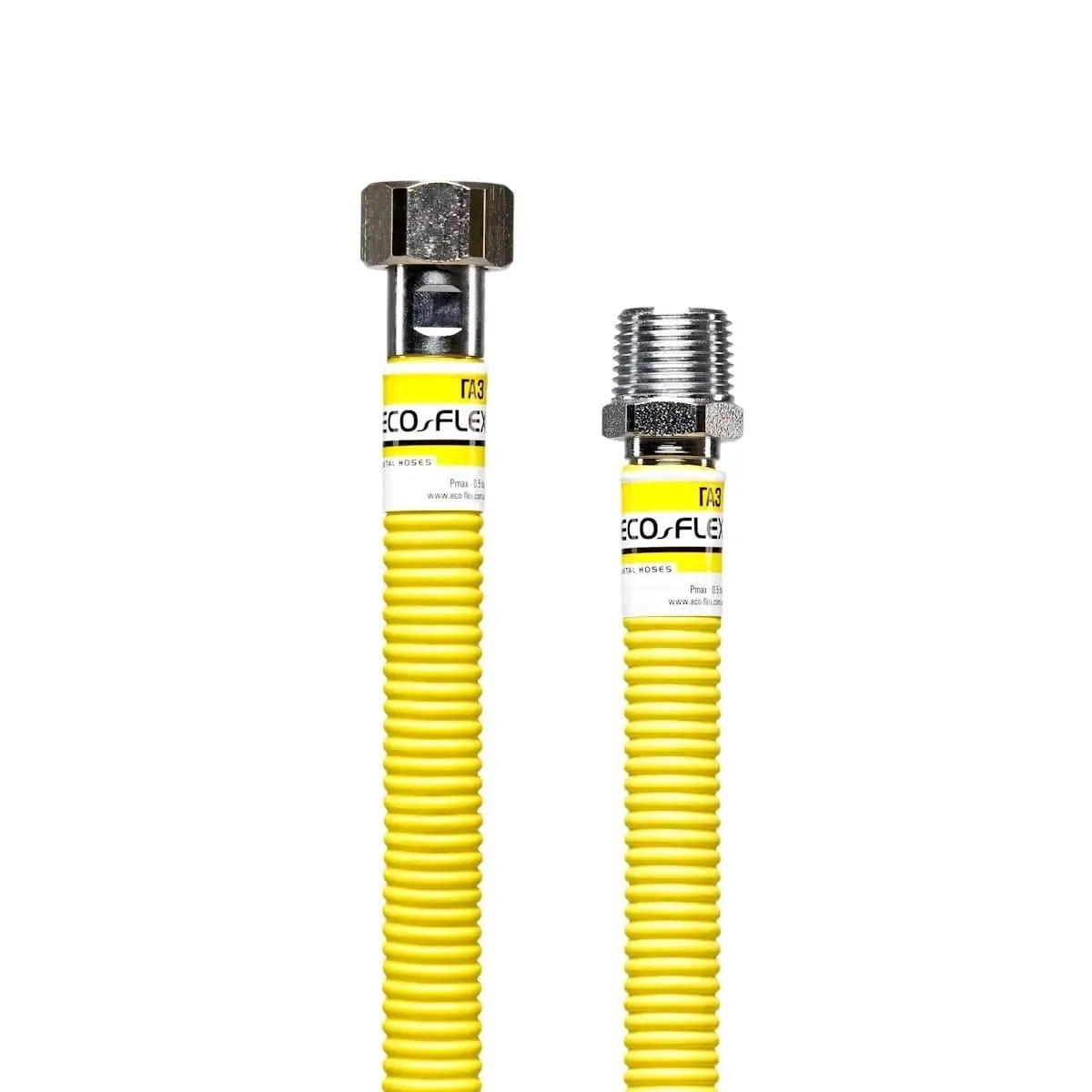 Газовый шланг Eco-flex Супер ВН 3/4"x3/4" 0,4м нержавеющая сталь