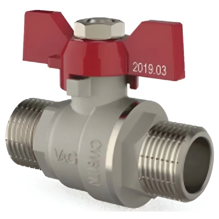 Шаровой кран V&G Optima 3/4" НН прямой, латунь (VG-103102)