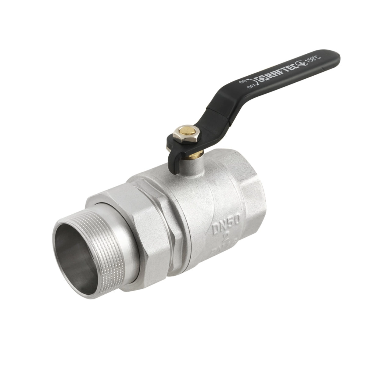 Шаровой кран Raftec 2″ ВН c американкой, латунь (DRBS6)