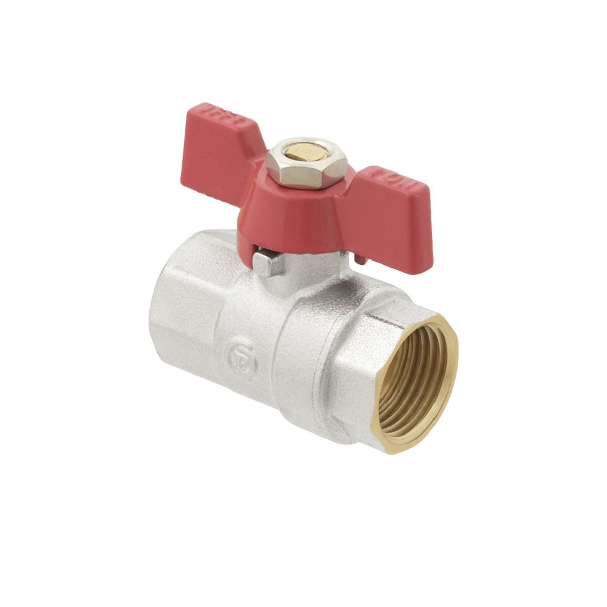 Шаровой кран Polmark 1/2″ ВВ прямой, латунь (PV01)