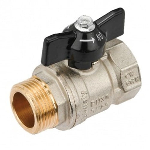 Шаровой кран General Fittings 1/2″ ВН прямой, латунь (7100M2N040400A)