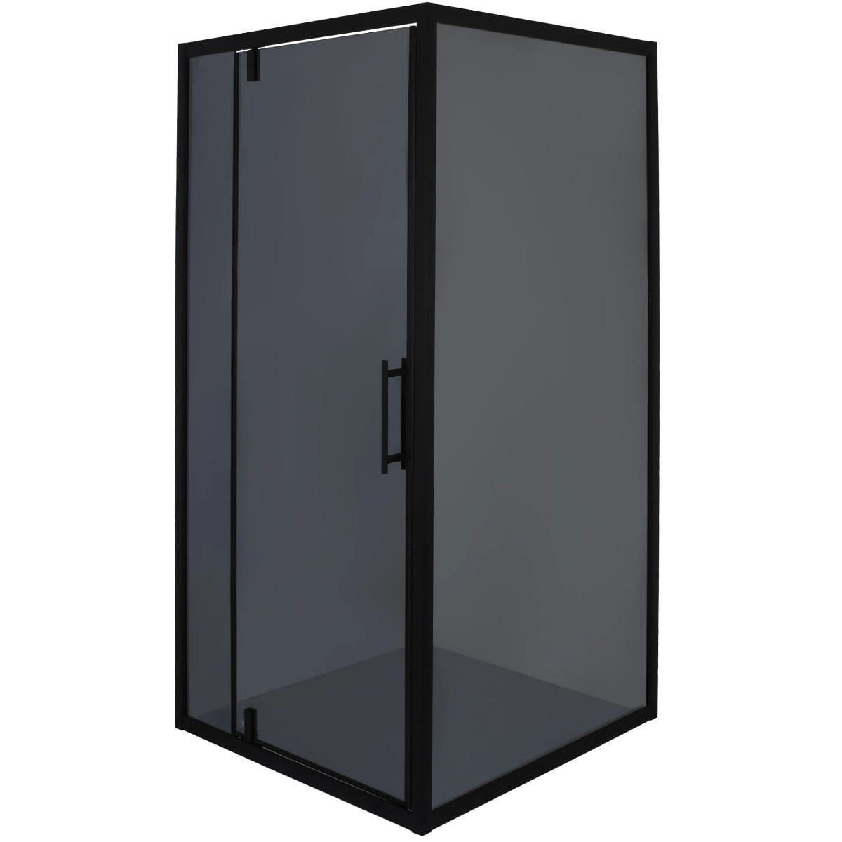 Душевая кабина BRAVO Morava 185x90x90 стекло 6 мм, без поддона, черная