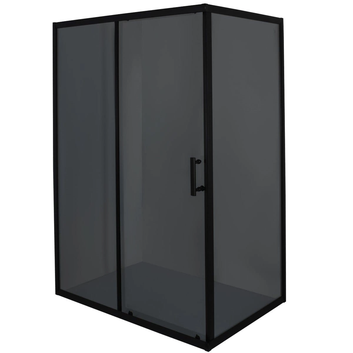 Душевая кабина BRAVO Nisa N12GB 180x120x80 стекло 5 мм, без поддона, черная