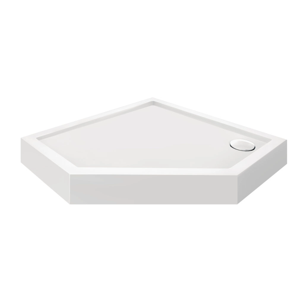 Душевой поддон Q-tap Diamond 100x100 пятиугольный, белый (DIAMOND301112)