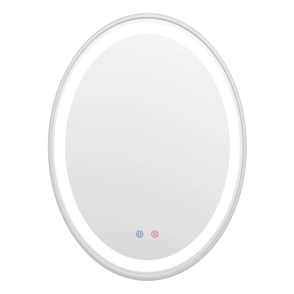 Зеркало для ванной комнаты VOLLE 800x600 овальное, с LED-подсветкой (16-40-600S)