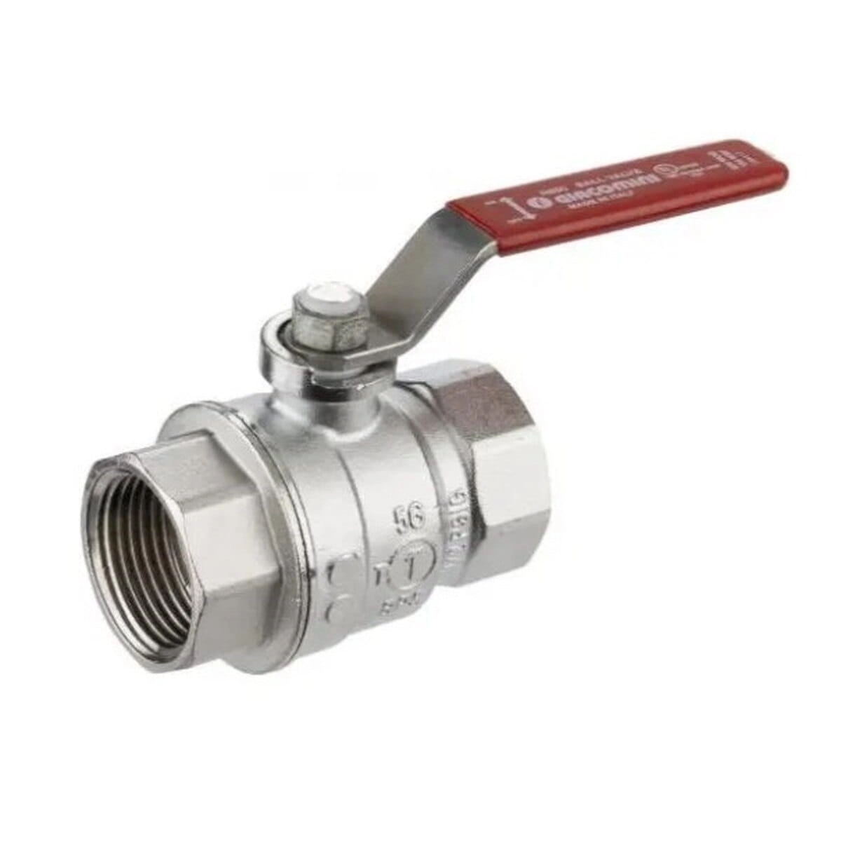 Шаровой кран Giacomini 1 1/4″ ВВ прямой, латунь (R250X006)