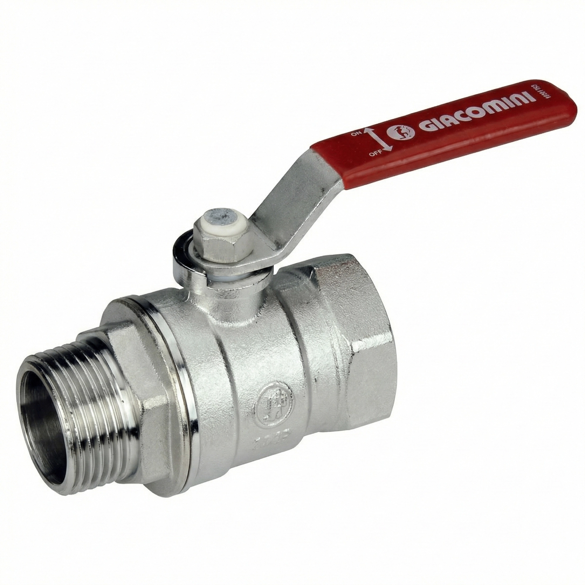Шаровой кран Giacomini 1 1/4″ ВН прямой, латунь (R254LX006)