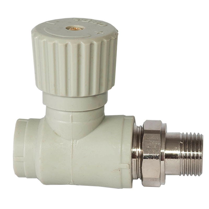 Вентиль радиаторный Tebo PPR 3/4"х1/2" НР полипропиленовый, прямой