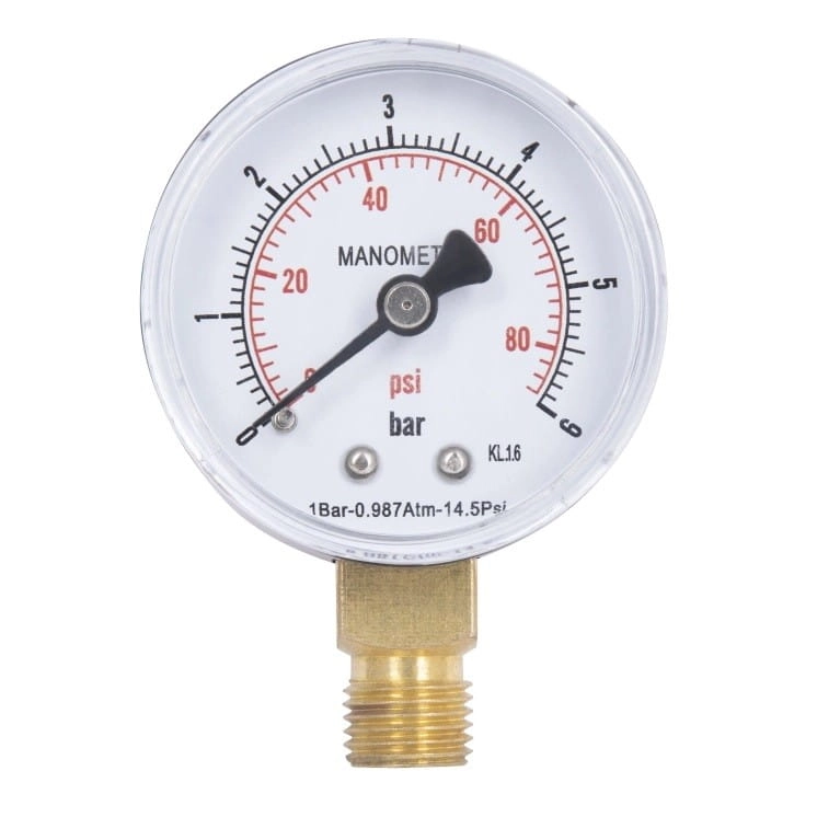 Манометр радиальный Thermo Alliance Standart 1/4" 6 бар 50мм (SD1706B)