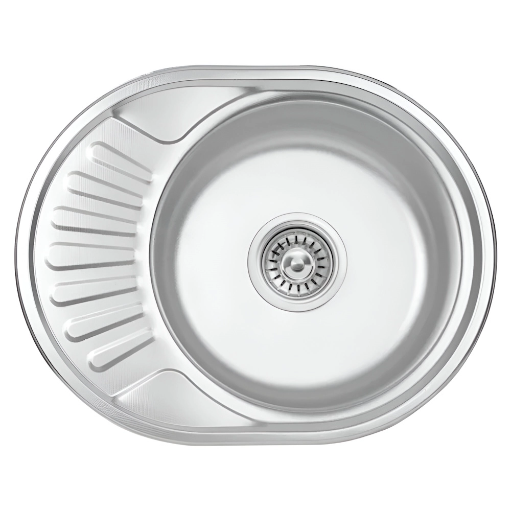Кухонная мойка WEZER 5745(06) Decor 570x450x160 мм с сифоном и крылом