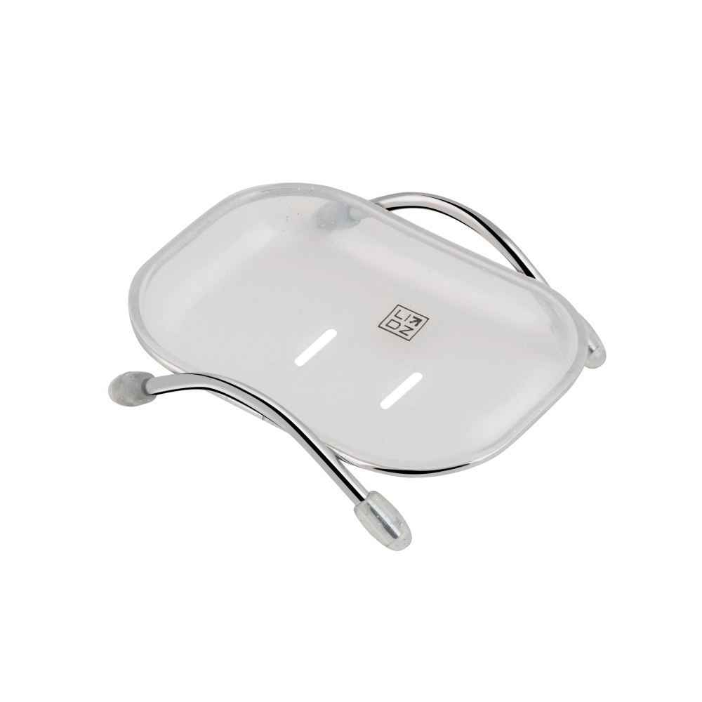 Мыльница Lidz Playa 0203 настольная, пластик, белый (LDPLA0203WHI37456)