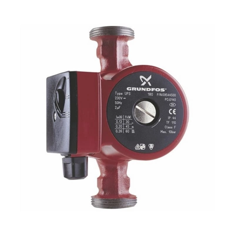 Циркуляционный насос Grundfos UPS 25-40-180 45 Вт H 4 м Q 50 л/мин механический (99309921)