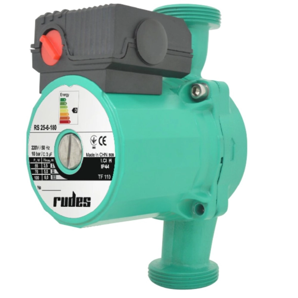 Циркуляционный насос Rudes RS 25-4 180  70 Вт H 4 м Q 45 л/мин механический (4820224010168)