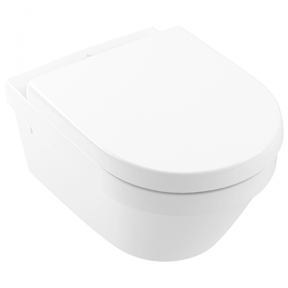 Подвесной унитаз Villeroy&Boch Architectura 530x370 округлый, без сиденья, белый (4694R001)