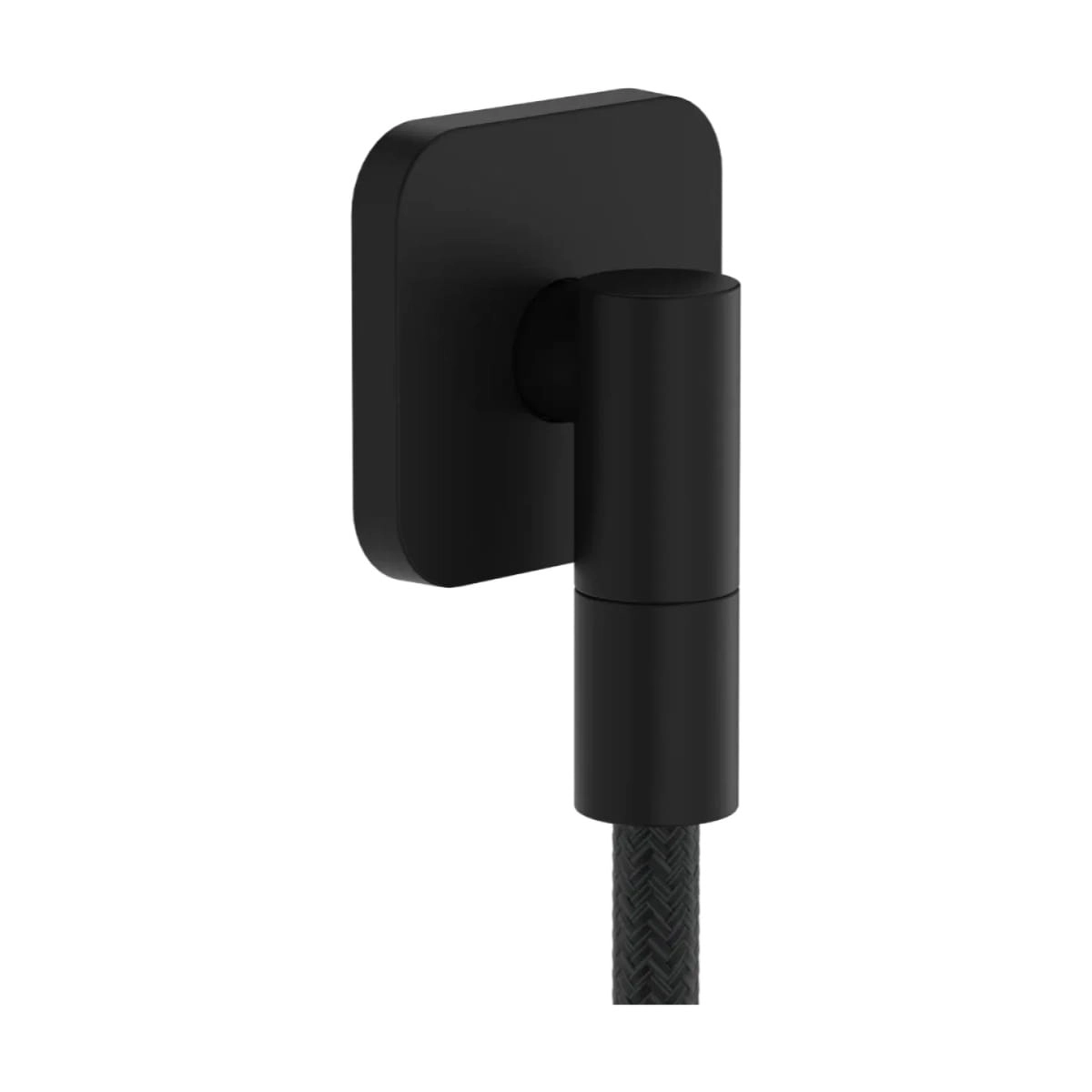 Шланговое подсоединение для душа Hansgrohe FixFit Fine Q металл,  черный матовый (28884670)