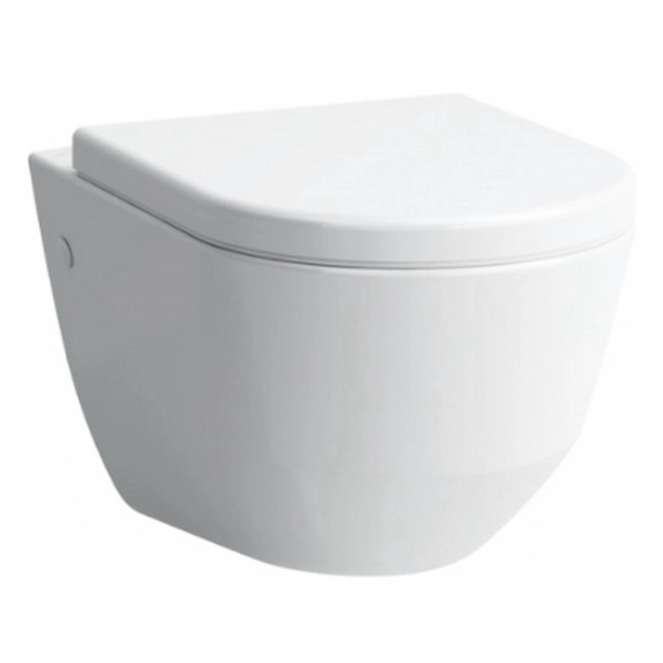 Подвесной унитаз Laufen Pro 530x360 округлый, с сидением, белый (H8209660000001+H8969513000001)