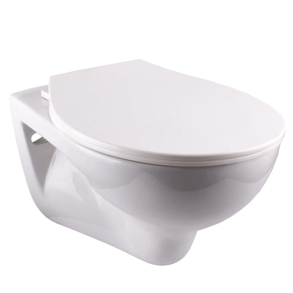 Подвесной унитаз Pearl Verona 495x350 овальный, с сиденьем, белый (WHB-VER-PP)
