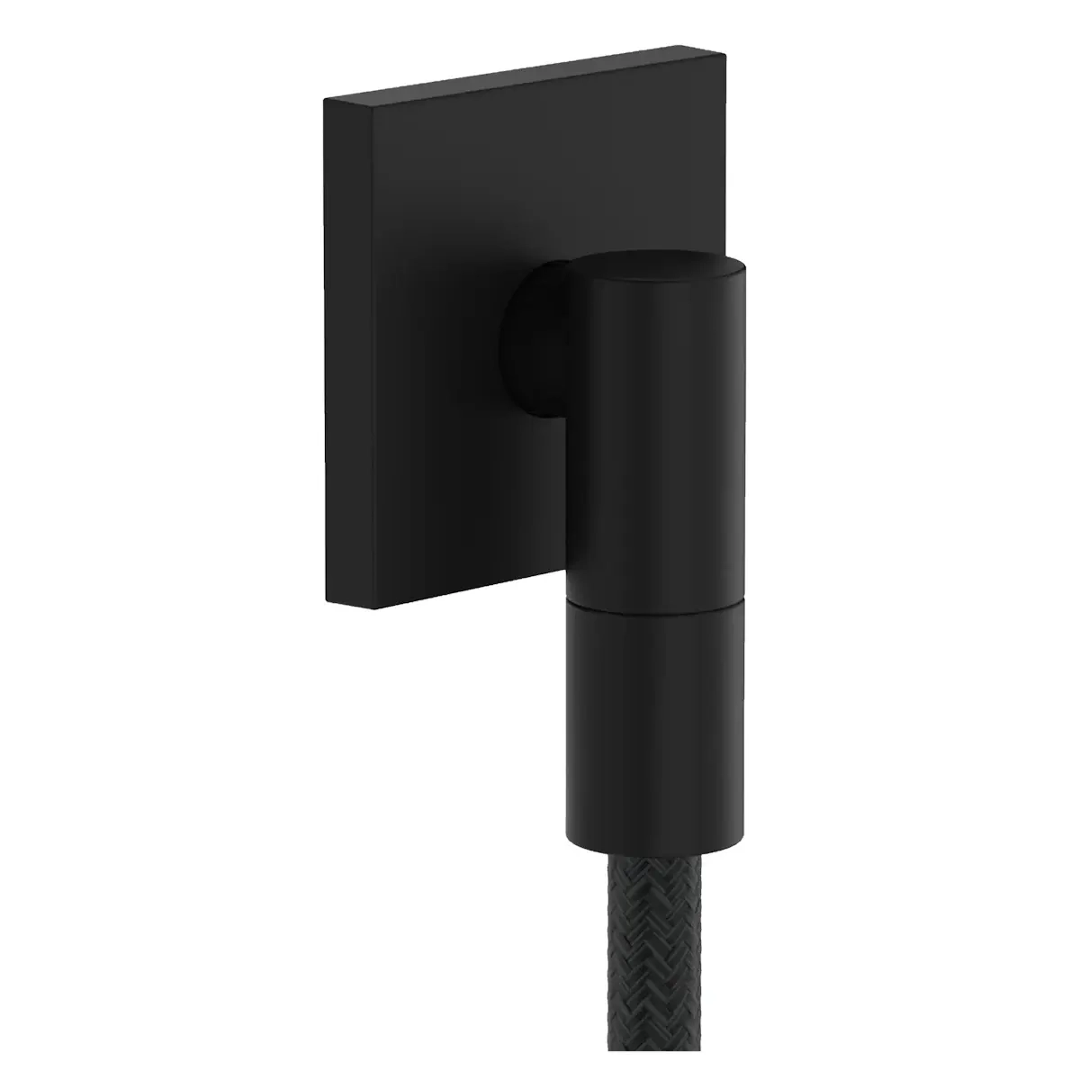 Шланговое подсоединение для душа Hansgrohe Fixfit Fine E металл, черный матовый (28883670)