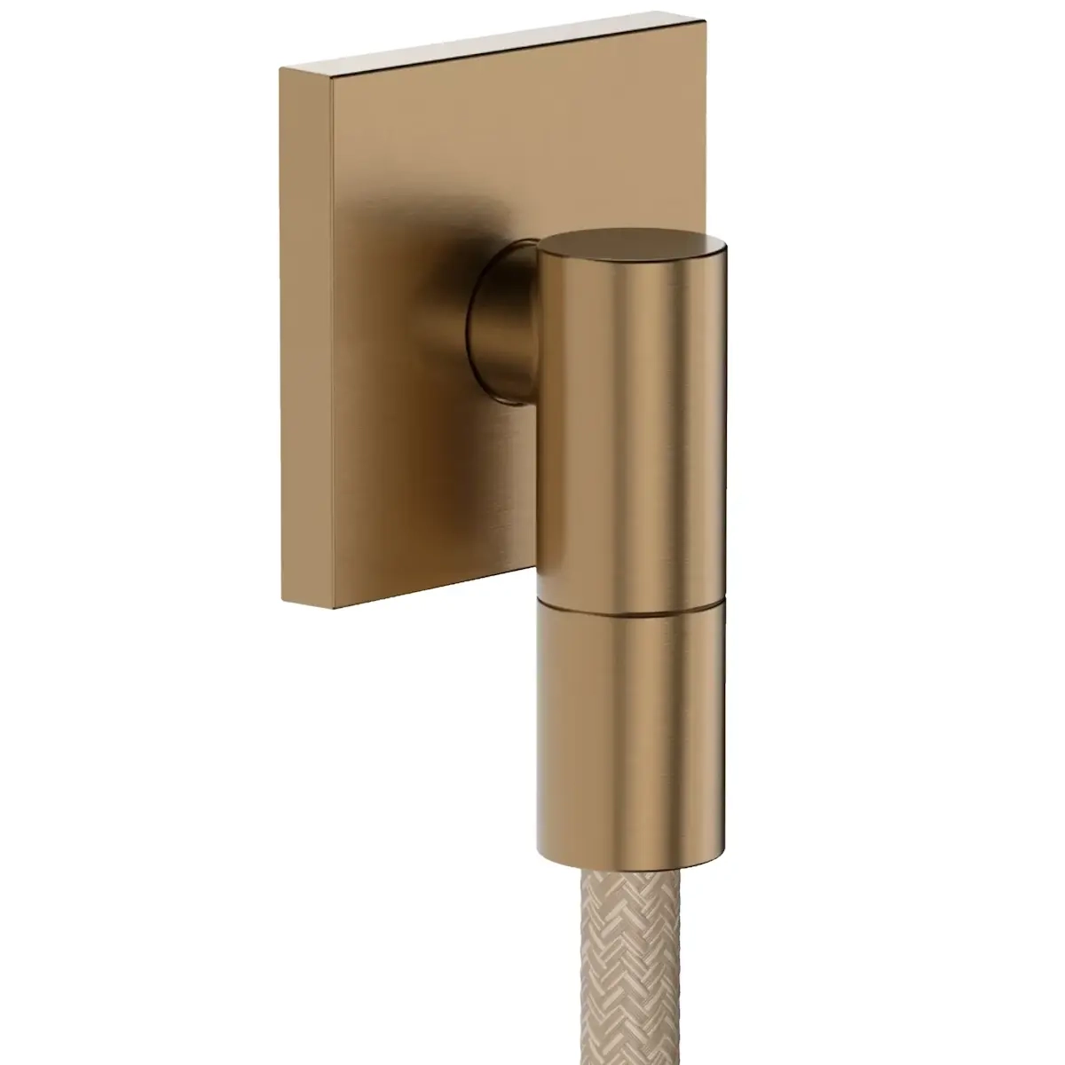 Шланговое подсоединение для душа Hansgrohe Fixfit Fine E металл, бронза брашированная (28883140)