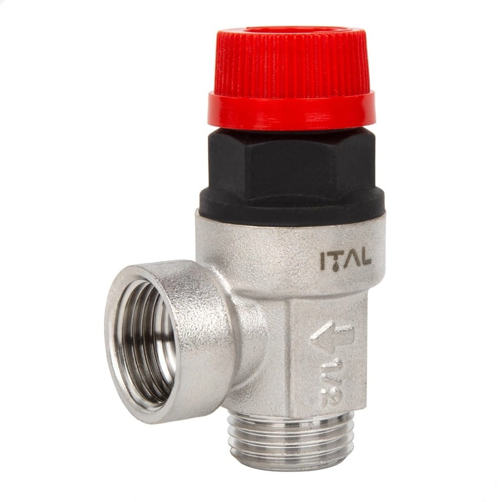 Предохранительный клапан ITAL ВН 1/2″х1/2″ (2,5 бар) латунь (IT02-03603)