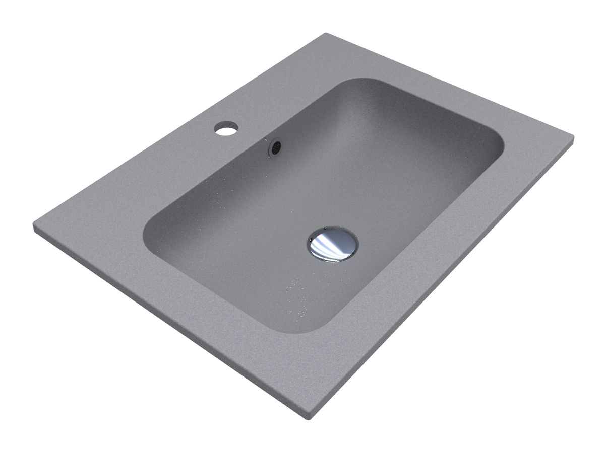 Умывальник Miraggio DELLA 600x450 MIRASTONE GRAY