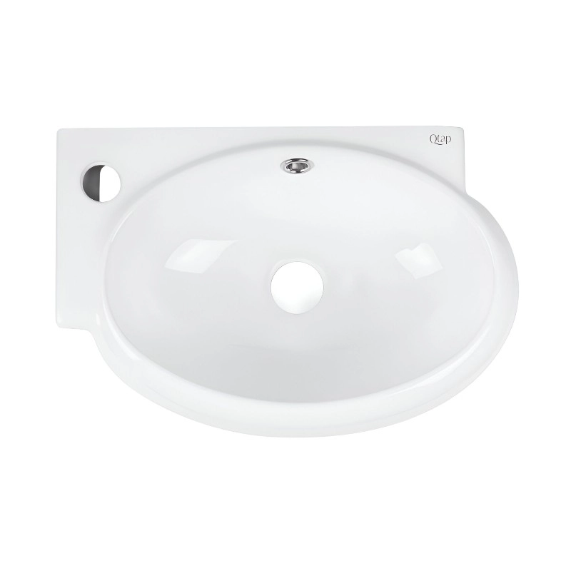 Раковина подвесная Qtap Leo 430x290x140 белая (QT11115011LWN)