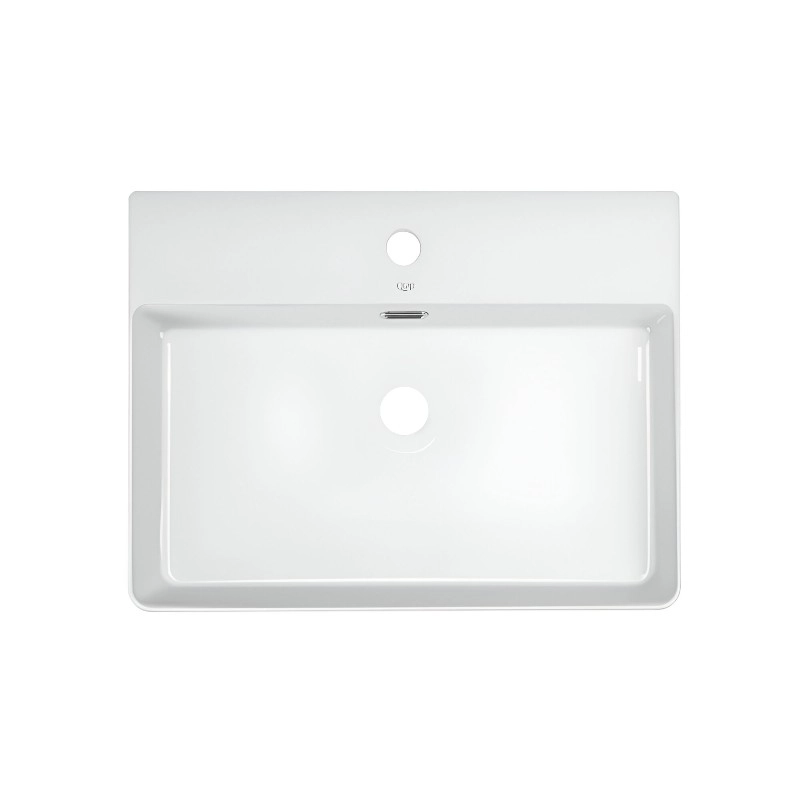 Раковина подвесная Qtap Nando LT 610х420 прямоугольная, белая (QT12116146W)