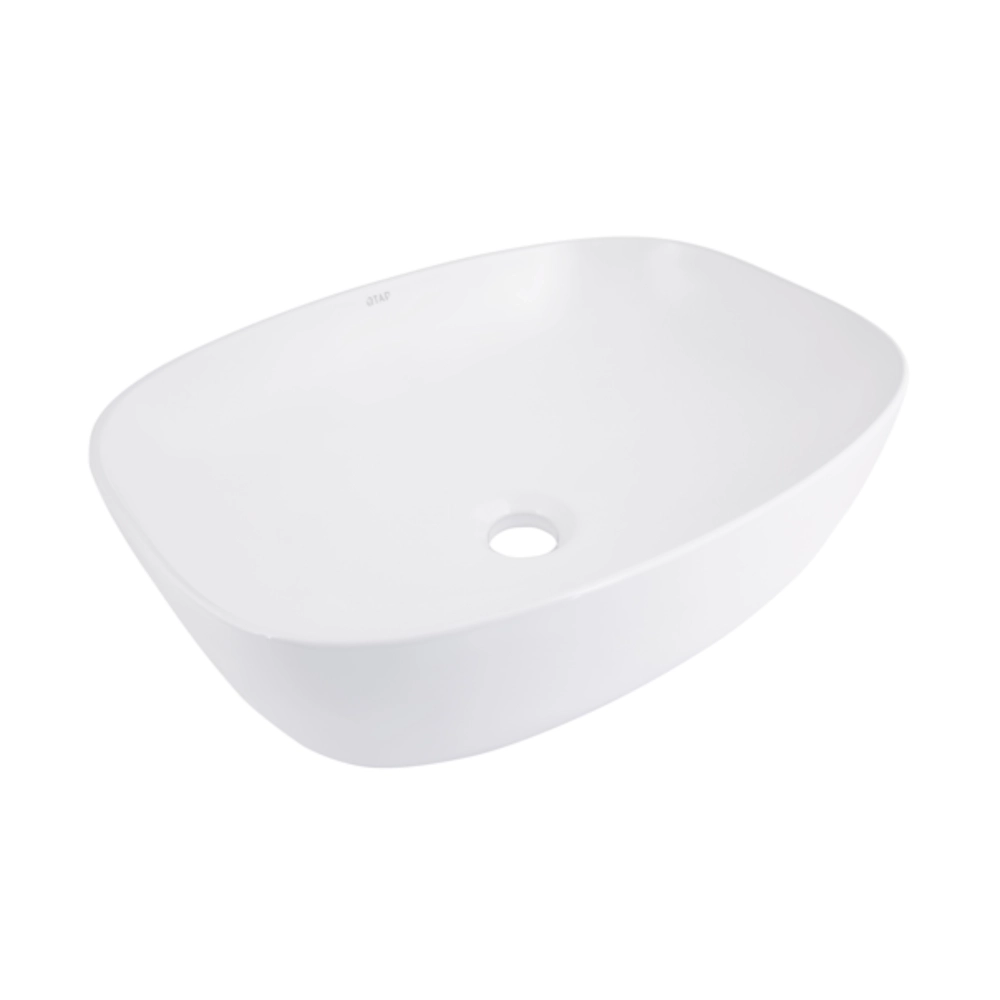 Умывальник накладной Qtap Cardinal 500х380 овальный, белый (QT04116302W)