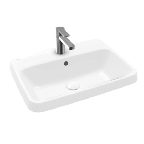 Раковина врезная Villeroy&Boch Architectura 600x450 прямоугольная, белая (5A676001)