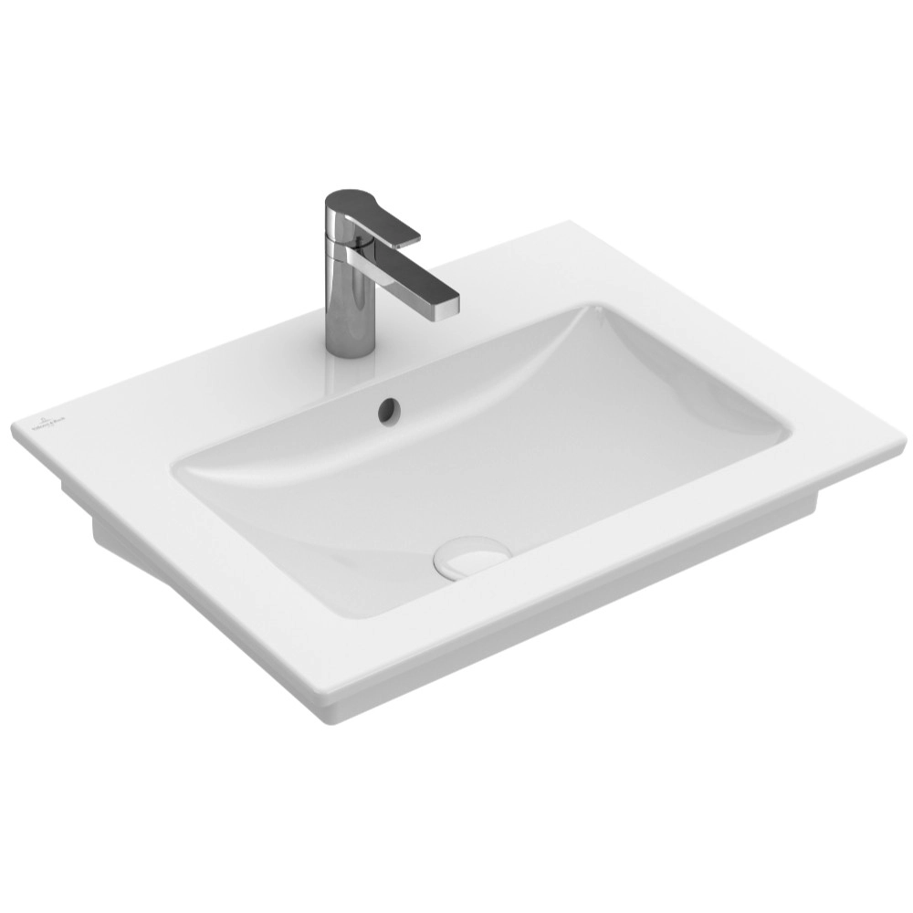 Раковина накладная Villeroy&Boch Venticello 600x500 прямоугольная, белая (412460R1)