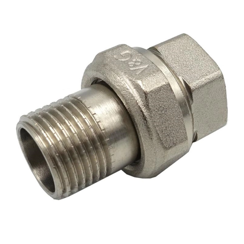 Сгон американка Valogin 1/2" ВН прямой, никелированная латунь