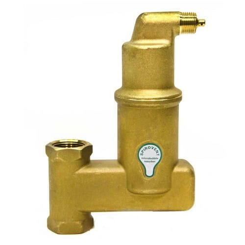 Сепаратор воздуха Spirotech Spirovent 3/4″ вертикальный, латунь (AA075V)