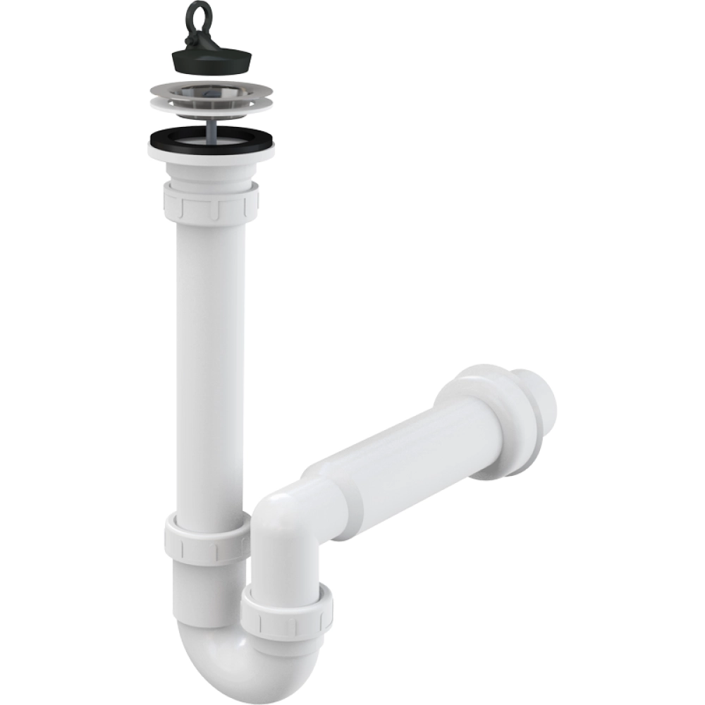 Сифон для мойки Alcaplast пластик, белый (A800-DN40)
