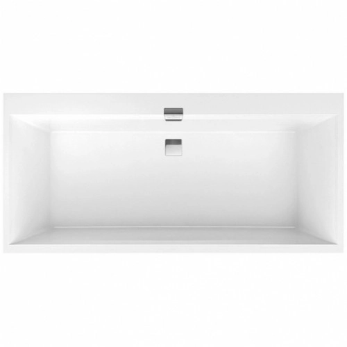 Ванна пристенная Villeroy&Boch Squaro Edge 180x80 квариловая, белая глянцевая (UBQ180SQE2DV-01)