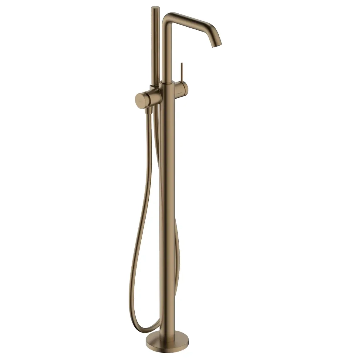 Смеситель для ванны Hansgrohe Tecturis S однорычажный, бронза матовый + ручная лейка (73440140)