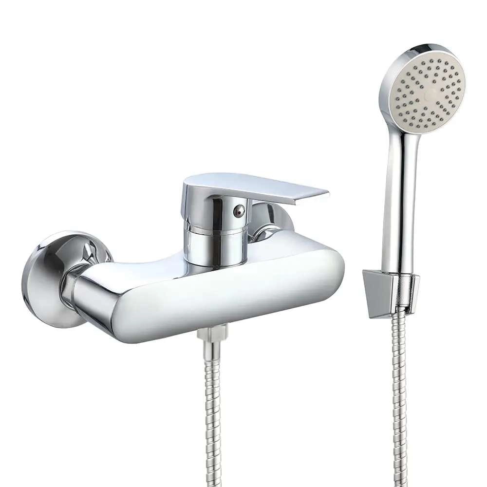 Смеситель для душа Wezer VRL512-10 однорычажный, хром + ручная лейка