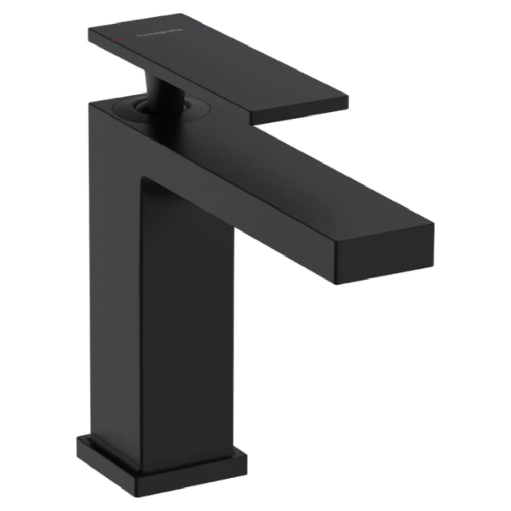 Смеситель для умывальника Hansgrohe Tecturis E CoolStart, EcoSmart+ однорычажный, черный матовый (73010670)