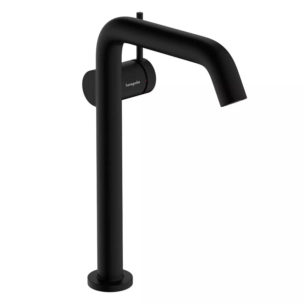Смеситель для умывальника Hansgrohe Tecturis S CoolStart, EcoSmart+ однорычажный, черный матовый (73370670)