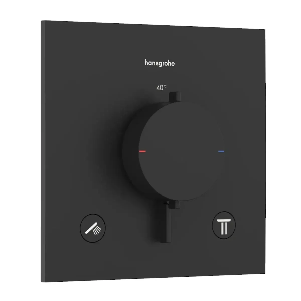 Смеситель для душа Hansgrohe Ecostat Comfort E термостатический, черный матовый (33711670)