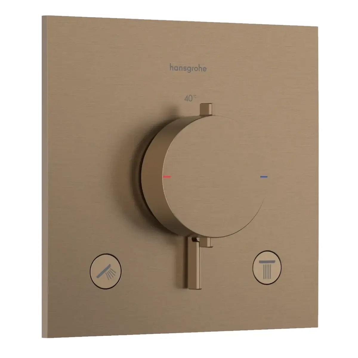Смеситель для душа Hansgrohe Ecostat Comfort E термостатический, матовая бронза (33711140)