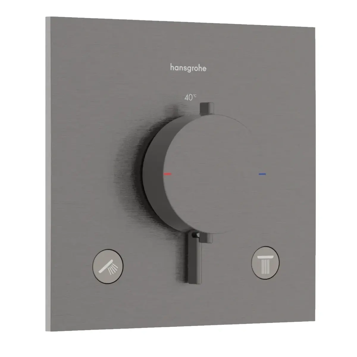 Смеситель для душа Hansgrohe Ecostat Comfort E термостатический, черный матовый хром (33711340)