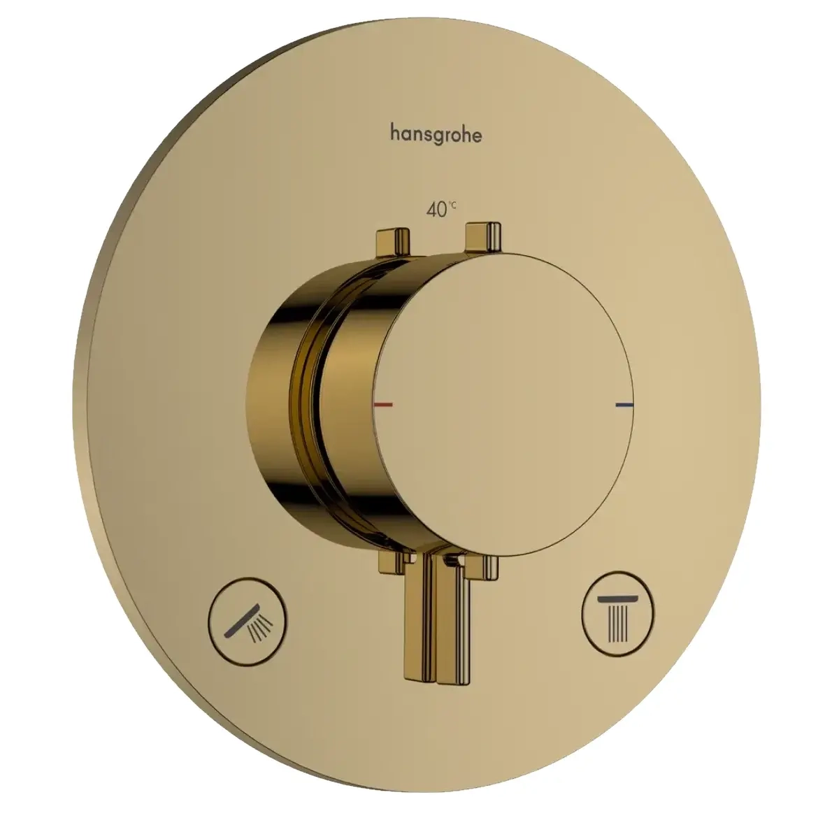 Смеситель для душа Hansgrohe Ecostat Comfort S термостатический, золото (33715990)