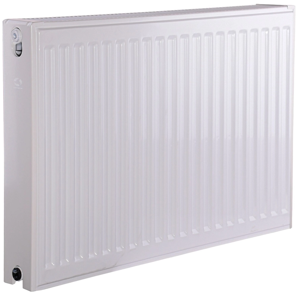 Стальной радиатор OPTIMUM  500x800 тип 22, нижнее подключение, белый (без INNER)