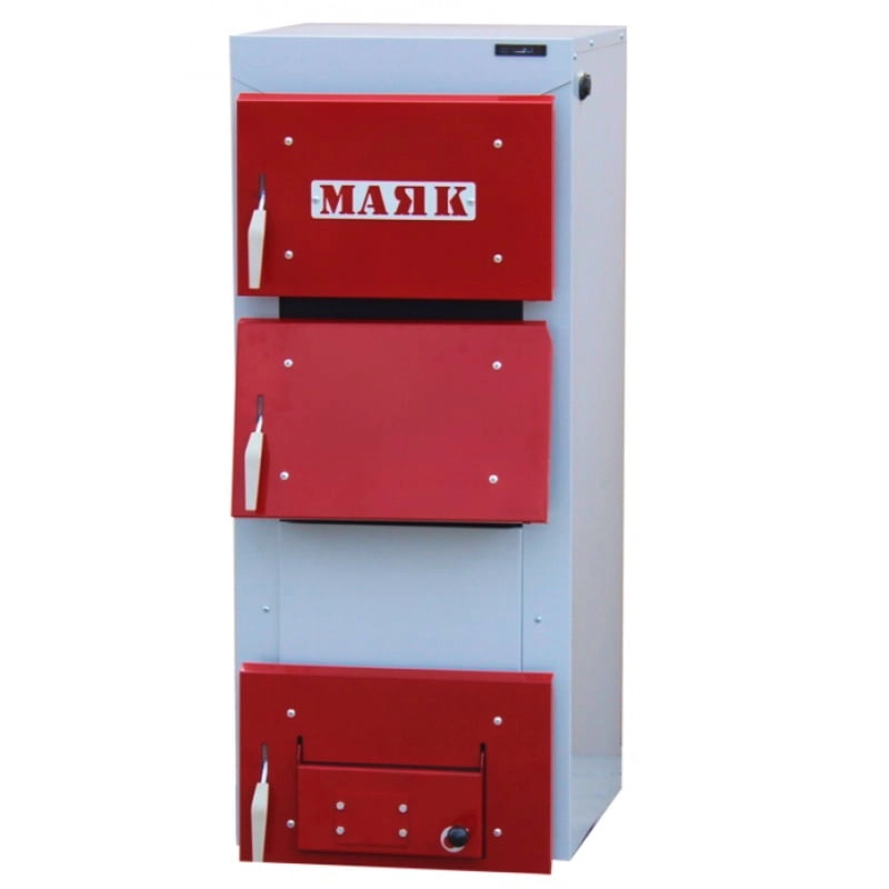 Твердотопливный котел  МАЯК АОТ-20 STANDARD PLUS 6 mm 20 кВт 200м2 с ручным управлением