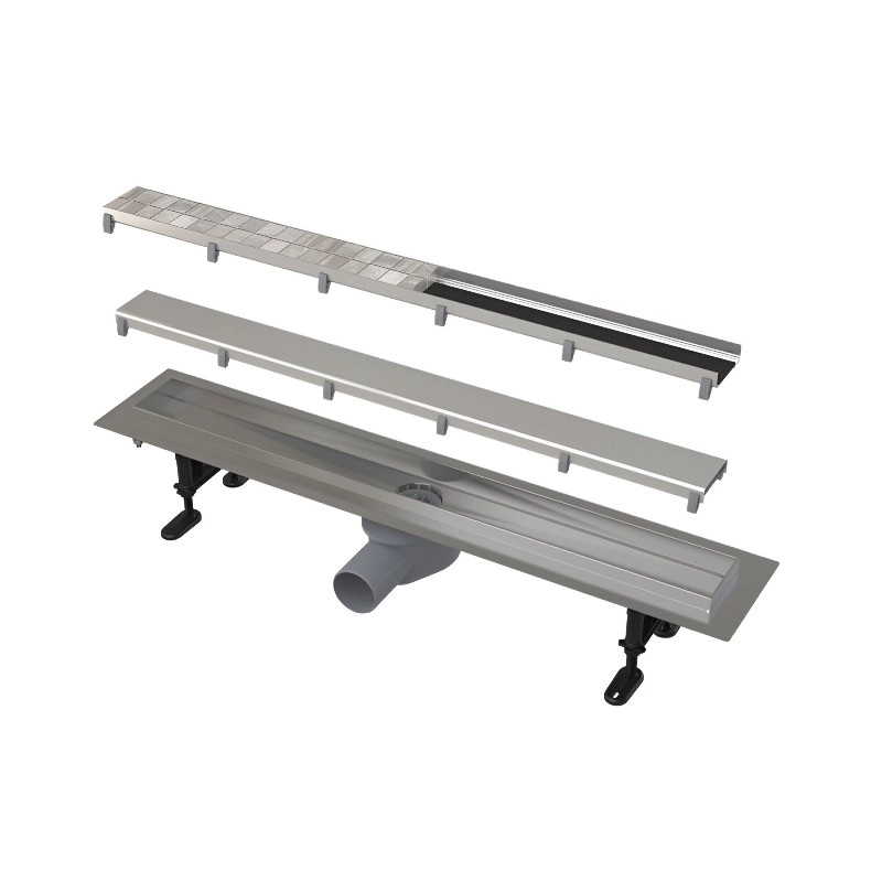 Трап для душа AlcaPlast APZ13-DOUBLE9 750 мм нержавеющая сталь, хром