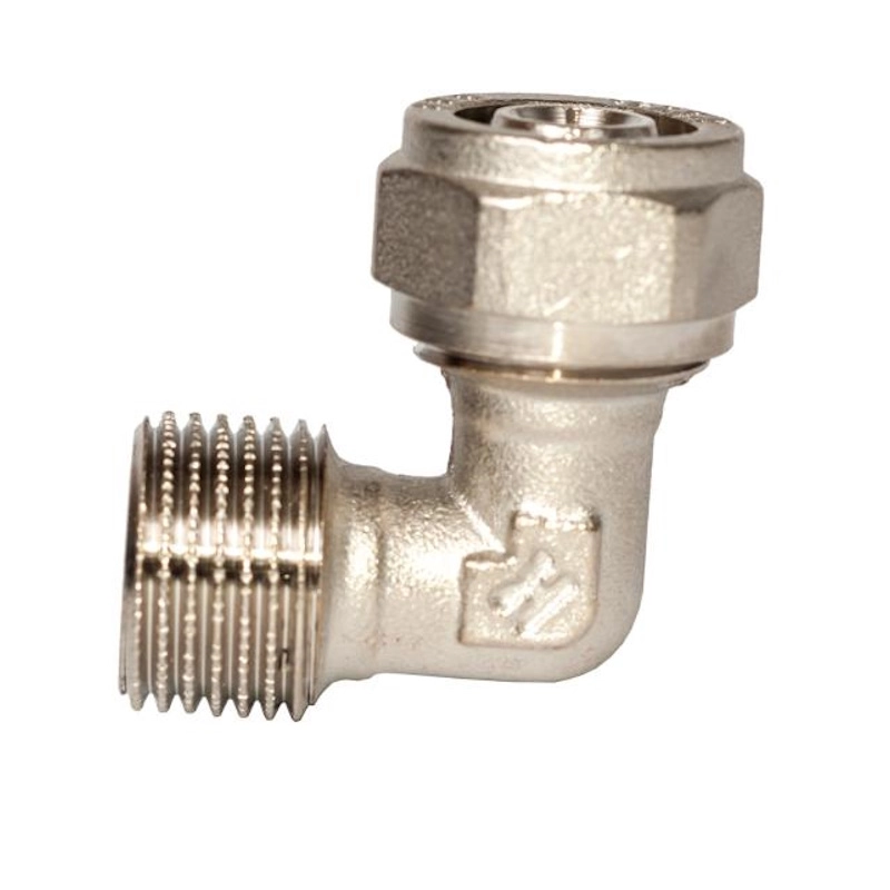 Уголок под обжим ключём RSk 16х1/2" Н неразборный