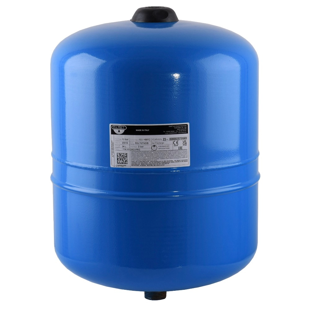 Гидроаккумулятор Zilmet HYDRO-PRO 24л вертикальный, синий (11A0002400)