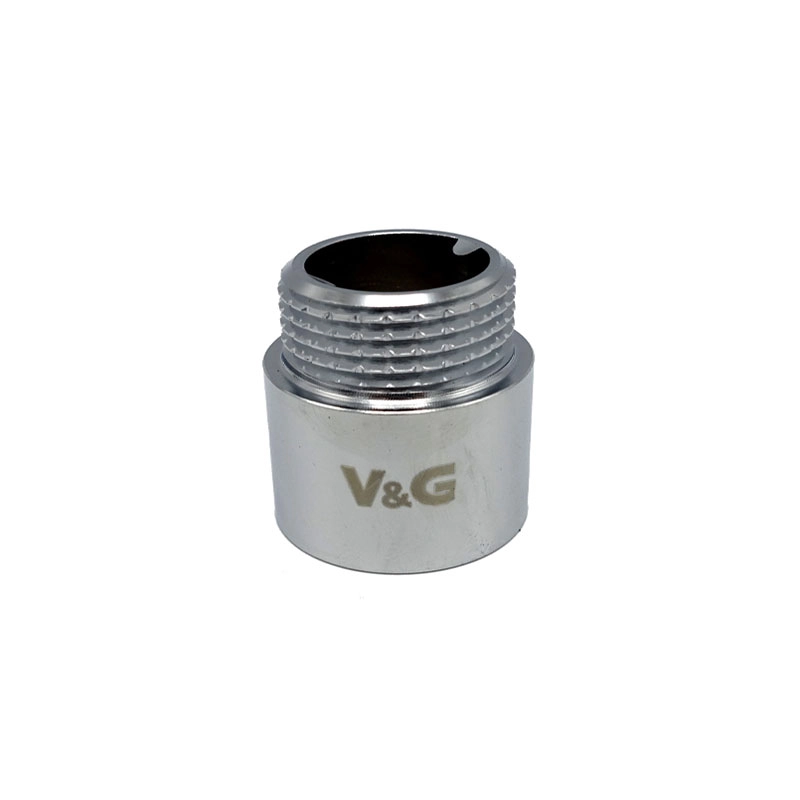 Удлинитель латунный V&G 1/2"x3/8" ВН хромированный