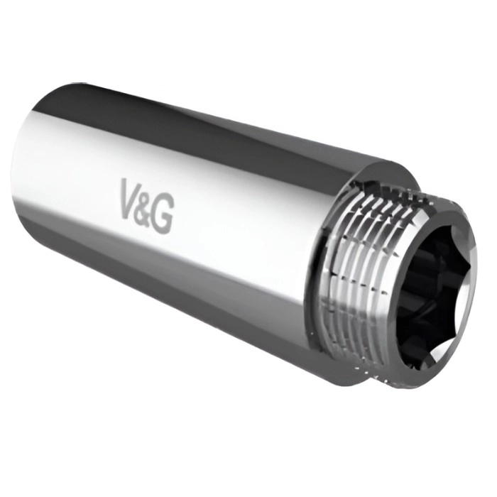 Удлинитель латунный V&G 3/4" ВН 15 мм хромированный (VG-210114)