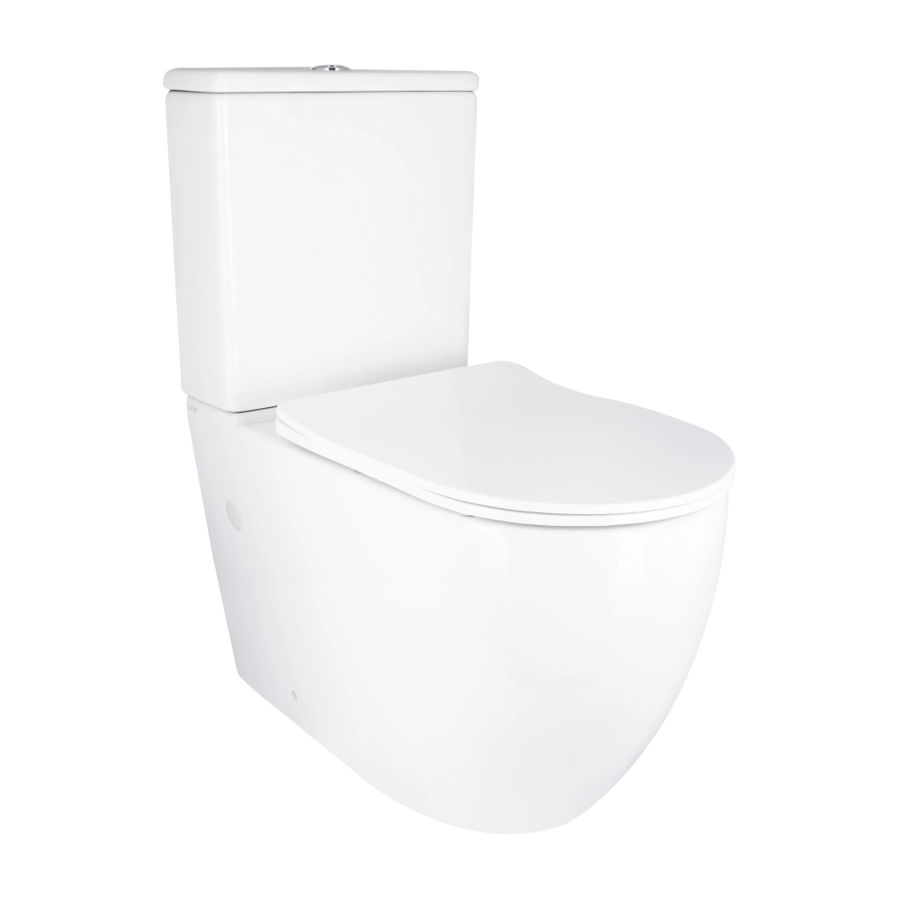 Унитаз компакт Q-tap Grand 660x360 овальный, с сиденьем, белый (QT26228301W)